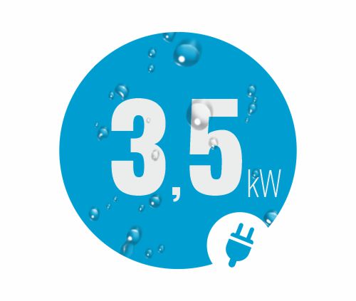 Przepływowy podgrzewacz wody EcoSink+ o mocy 3,5 kW