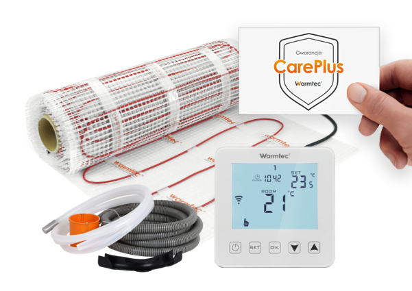 zestaw ogrzewania podłogowego z opcją careplus